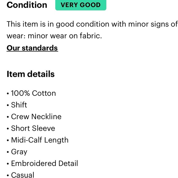 Boho kaftan dress. XSP. 100% cotton. Muslin/cheesecloth feel. Blue/gray. - Picture 6 of 6